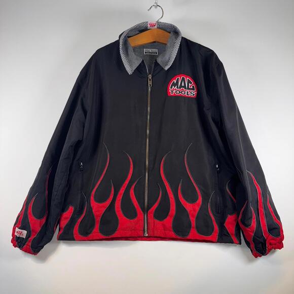 VTG Mac Tools Flame Racing Coat - XL - Picture 1 of 8